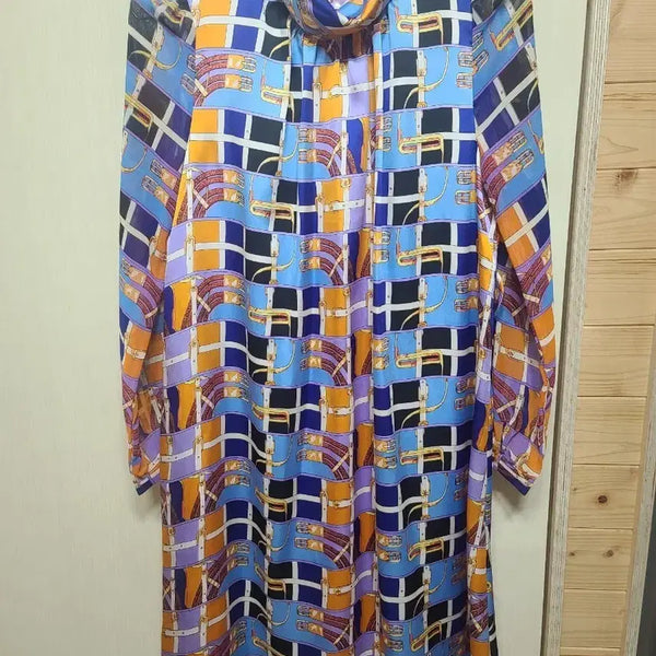 [BUNJANG] Women's Pattern Long Dress / 여성 패턴 롱 원피스:상태는최상입니다