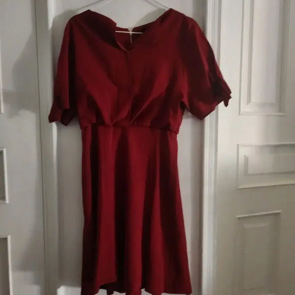 [BUNJANG] DEWL Burgundy Midi Dress / 듀엘 버건디 원피스
