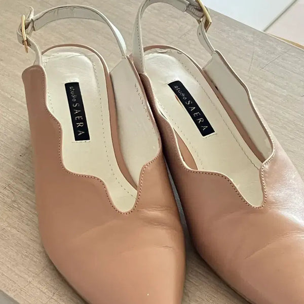 [BUNJANG] Sera Women's Mule Sandals Beige Pink / [8/20까지만 판매]세라 여성구두 뮬 샌들 베이지핑크