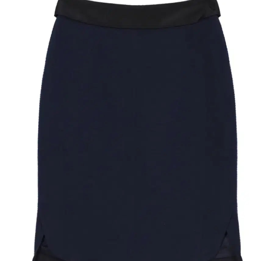 [BUNJANG] IT MICHAA Navy H-Line Skirt (Size M) / size M(66) 잇미샤 네이비 H라인 스커트