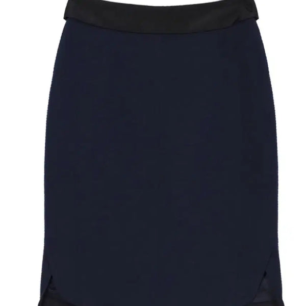 [BUNJANG] IT MICHAA Navy H-Line Skirt (Size M) / size M(66) 잇미샤 네이비 H라인 스커트