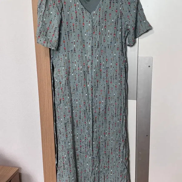 [BUNJANG] Mint Green Long Sleeve Maxi Dress / 민트색 롱 원피스