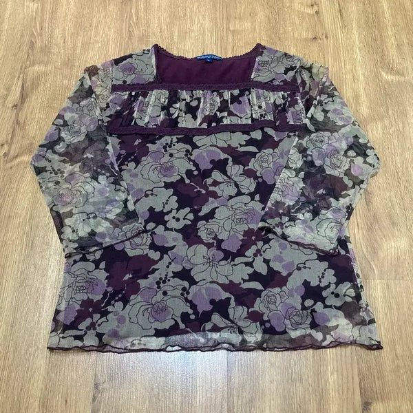 [BUNJANG] 7-Part Vintage Blouse / 7부 빈티지 블라우스