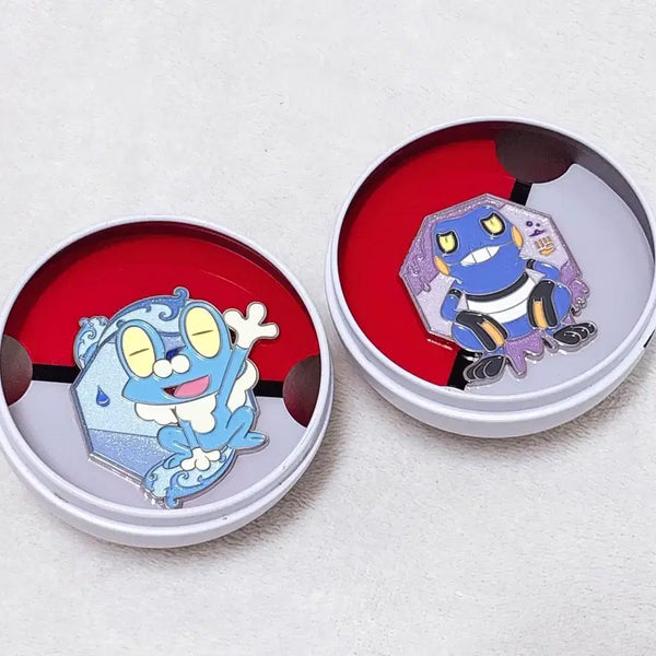 [BUNJANG] Pokemon Seoul Forest Froakie & Nickit Random Badge Set / 포켓몬스터 서울숲 포레스트 개구마르 삐딱구리 랜덤 뱃지