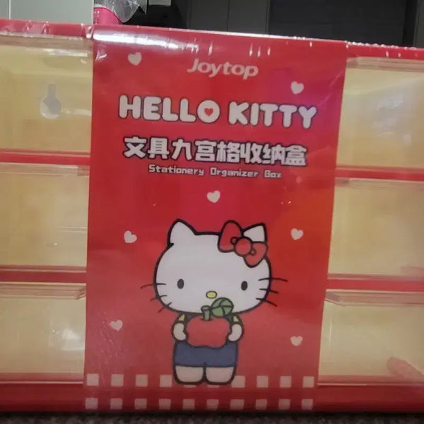 [BUNJANG] Hello Kitty 9-Compartment Organizer Box Red / 헬로키티 9칸 정리함 레드 새상품