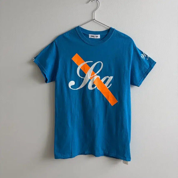 [BUNJANG] Wind And Sea Short Sleeve T-Shirt Blue / 윈드앤씨 반팔티 블루