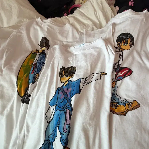 [BUNJANG] NCT WISH Riku Yuushi Ryo Color Popup Surprise T-Shirt / 리쿠 유우시 료 서프티셔츠 엔시티위시 nctwish 컬러팝업