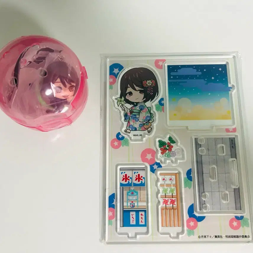 [BUNJANG] Jujutsu Kaisen Shoko Marukuji Daikichi Acrylic & Konnichiwa Gacha Bundle Set (Sealed) / 일괄) 미개봉 주술회전 쇼코 마루쿠지 대길 아크릴, 곤니치와 가챠