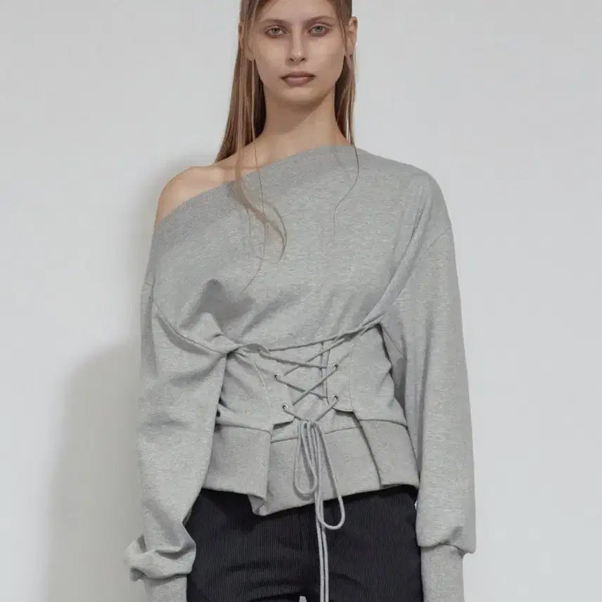 [BUNJANG] Bohemseo Corset Sweatshirt / bohemseo CORSET SWEATSHIRT 보헤미안서울 코르셋