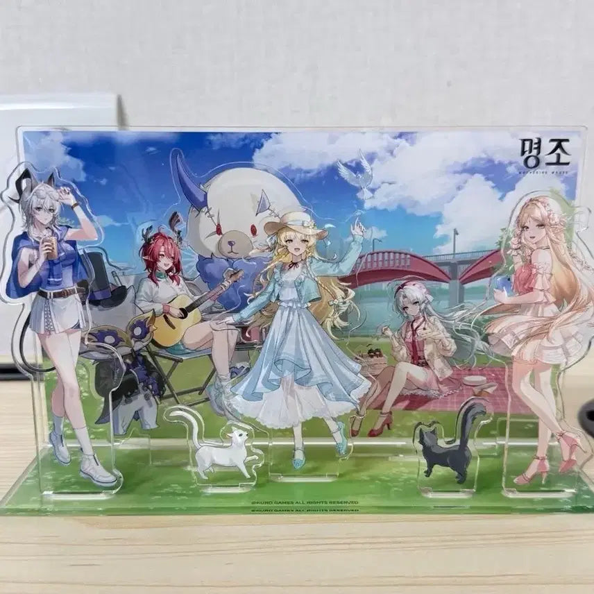 [BUNJANG] Meow World 1st Anniversary Festival Acrylic Diorama & Display Frame / 명조 1주년 페스티벌 아크릴 디오라마 카르티시아 카를로타 페비 샤콘 젠유