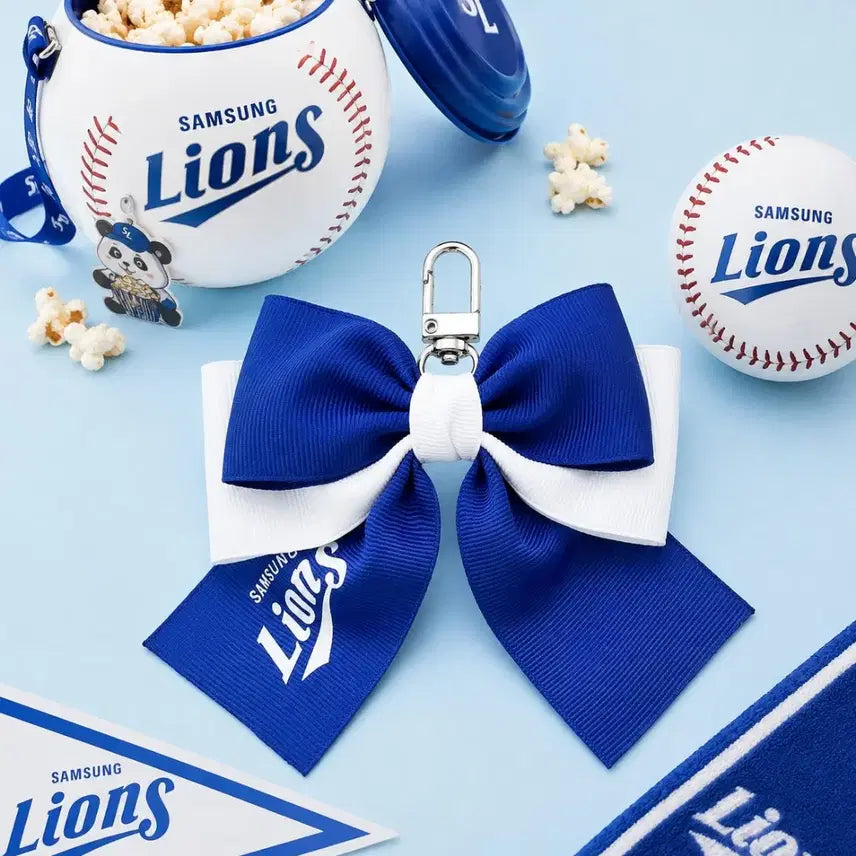 [BUNJANG] Samsung Lions Ribbon Keyring / 삼성 라이온즈 리본키링~