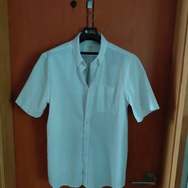 [BUNJANG] White Short Sleeve Shirt / 하얀색 반팔 셔츠