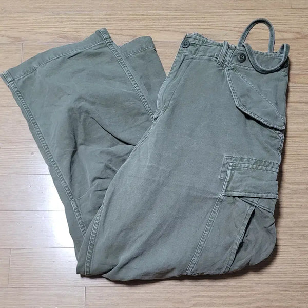 [BUNJANG] E-FAV Men's Khaki Cargo Pants Size 34 / E-FAV 남성 카키 카고팬츠 34