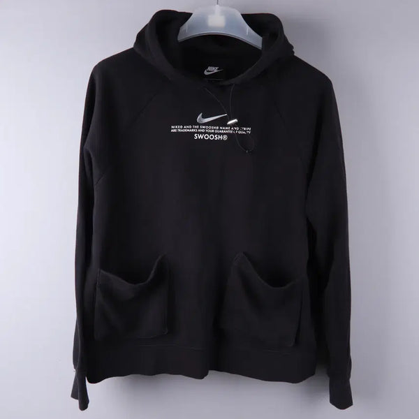[BUNJANG] Nike Women's Swoosh French Terry Hoodie Black / 나이키 우먼스 스우시 프렌치 테리 후드티 블랙 (L) 5020
