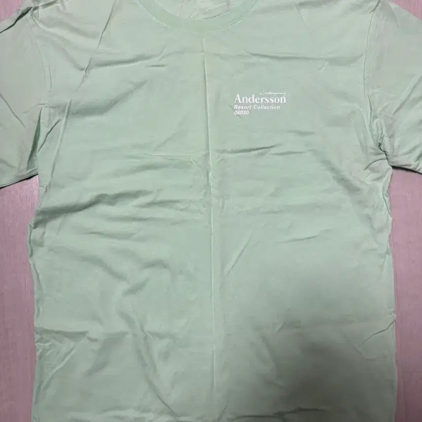 [BUNJANG] Andersson Bell Logo T-shirt Mint L / 앤더슨벨 로고 반팔티 민트 L