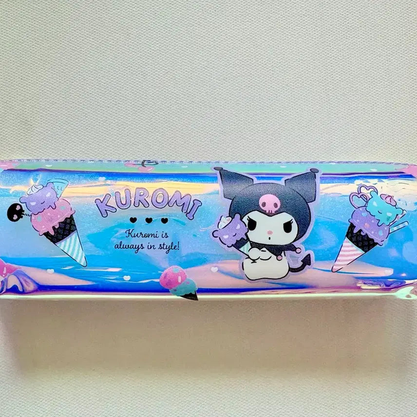 [BUNJANG] Sanrio Kuromi Hologram Pencil Case Pouch / 산리오 쿠로미 홀로그램 필통 파우치 미사용
