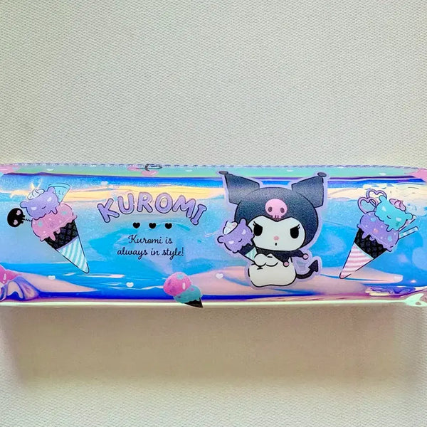 [BUNJANG] Sanrio Kuromi Hologram Pencil Case Pouch / 산리오 쿠로미 홀로그램 필통 파우치 미사용