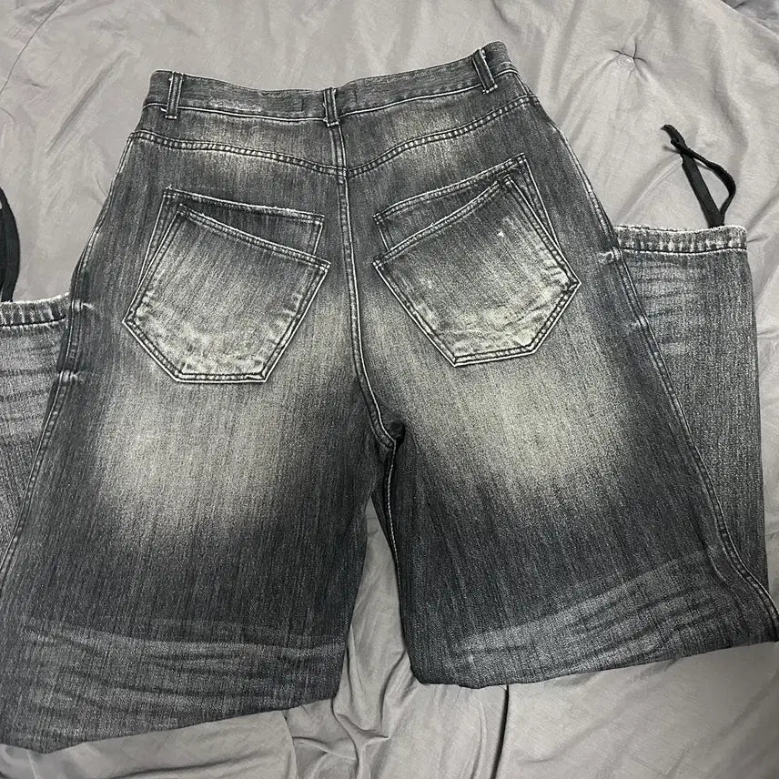 [BUNJANG] Nonnode Double Pocket Japanese Denim Pants / 3) 논노드 더블 포켓 재패니즈 데님 블랙컬러 판매합니다.