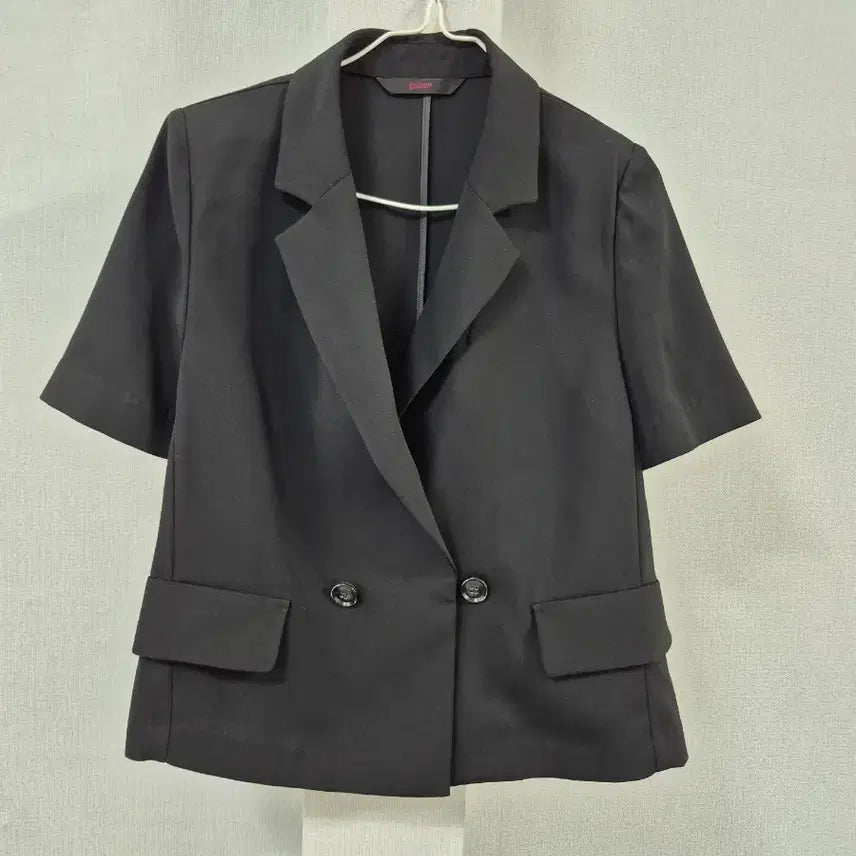 [BUNJANG] SOUP Black Short-Sleeve Double-Button Jacket / SOUP 블랙 반팔 더블 버튼 자켓 창11