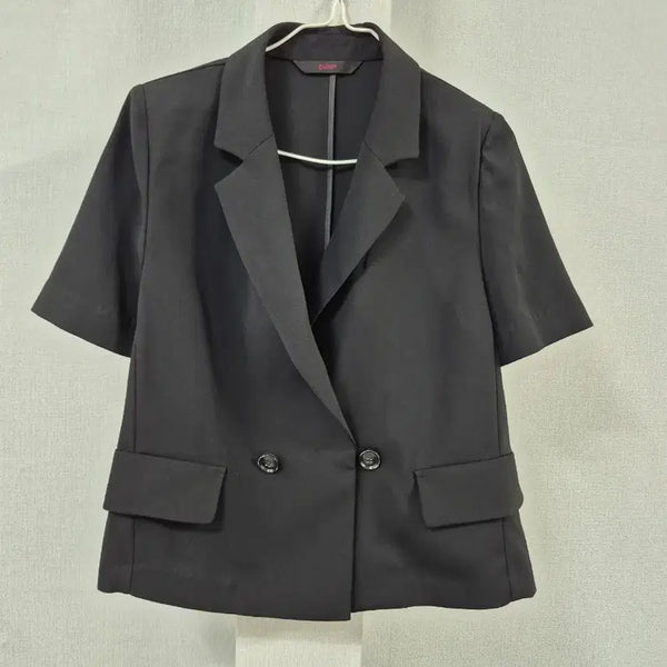 [BUNJANG] SOUP Black Short-Sleeve Double-Button Jacket / SOUP 블랙 반팔 더블 버튼 자켓 창11