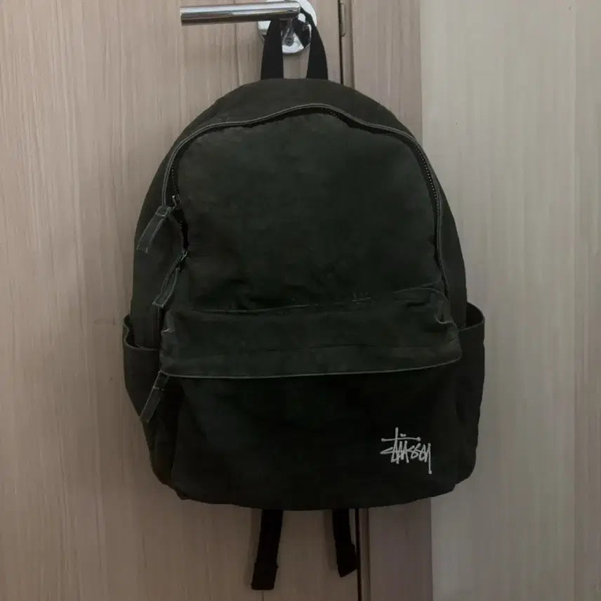 [BUNJANG] Stussy Converse Washed Black Backpack / 스투시 컨버스 워시드 블랙 백팩