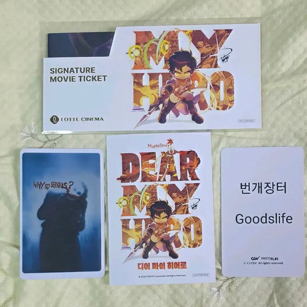 [BUNJANG] MapleStory Dear My Hero Movie Ticket Item Coupon Set / 메이플스토리 쿠폰 디어마이히어로 무비티켓 게임 세트 굿즈 특전