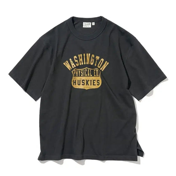 [BUNJANG] Uniform Bridge Washington S/S T-Shirt Charcoal L / 유니폼브릿지 워싱턴 티셔츠