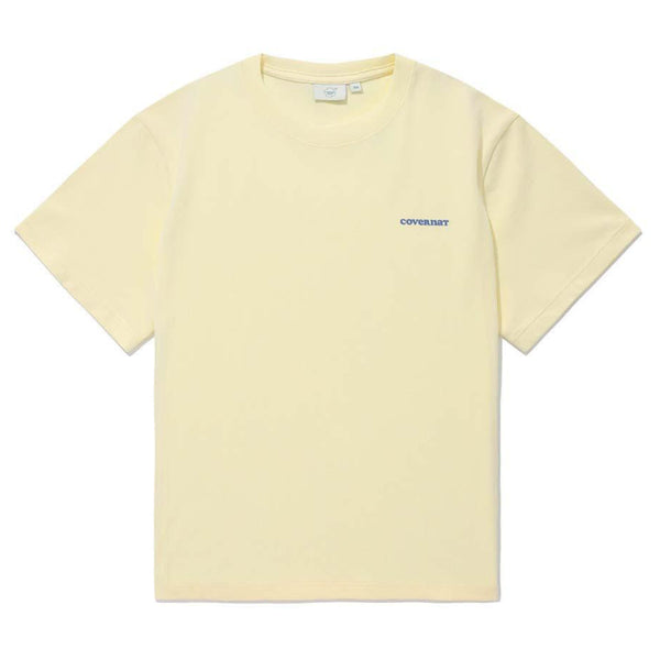 [BUNJANG] Covernat Women's Cool Cotton Essential T-shirt Butter / 커버낫 우먼 쿨코튼 에센셜 반팔티 버터컬러