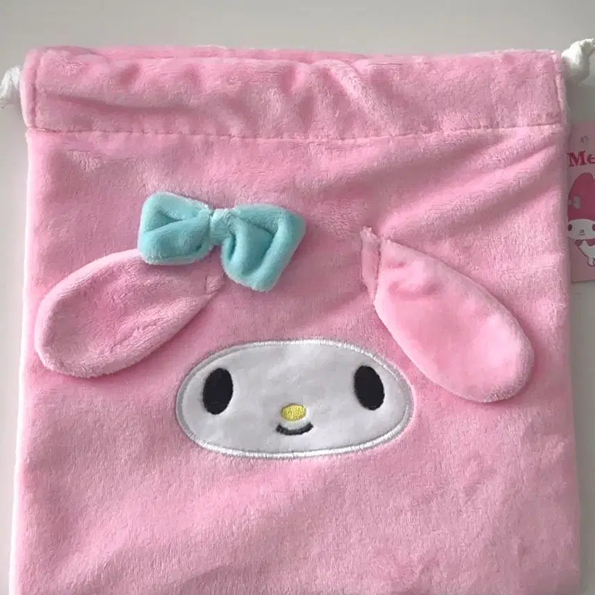 [BUNJANG] Sanrio My Melody Drawstring Pouch (Vintage) / 마이멜로디  조리개 파우치 산리오 일본정품  고전 산리오 파우치