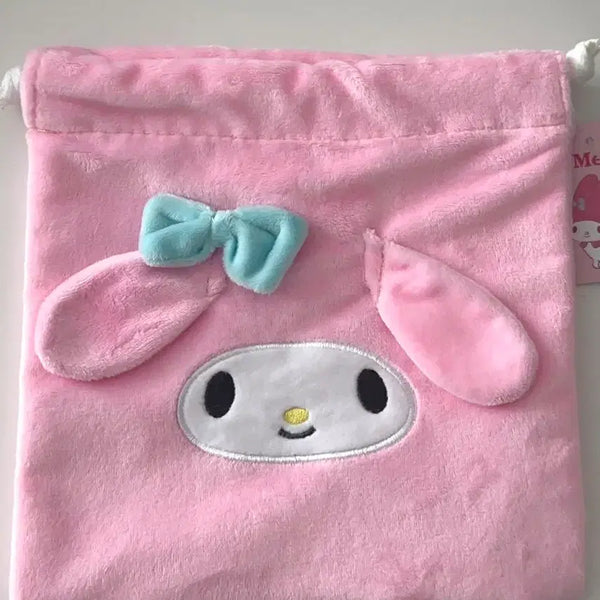 [BUNJANG] Sanrio My Melody Drawstring Pouch (Vintage) / 마이멜로디  조리개 파우치 산리오 일본정품  고전 산리오 파우치