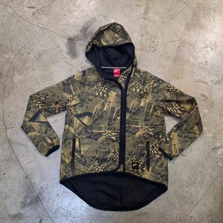 [BUNJANG] Nike Windbreaker Hip Pack Pattern Jacket / 나이키 바람막이 힙색 패턴 자켓