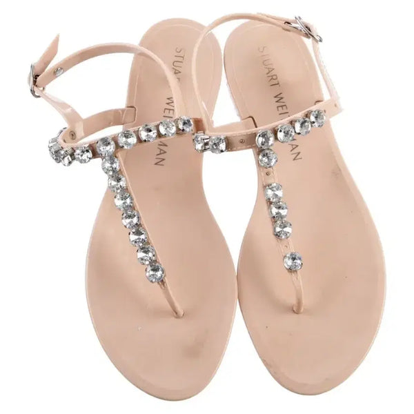 [BUNJANG] Stuart Weitzman Jelly Cubic Jewel Sandals / 스튜어트 와이츠먼 젤리 큐빅 보석샌들