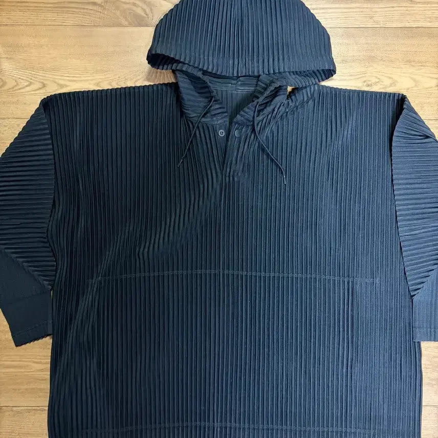 [BUNJANG] Homme Plissé Hoodie T-Shirt Black HP33JK127 / [3] 옴므플리세 후드티 블랙 HP33JK127