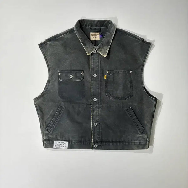 [BUNJANG] Gallery Dept. Logan Vest Black XXL / 갤러리 디파트먼트 로건 베스트 블랙 XXL사이즈