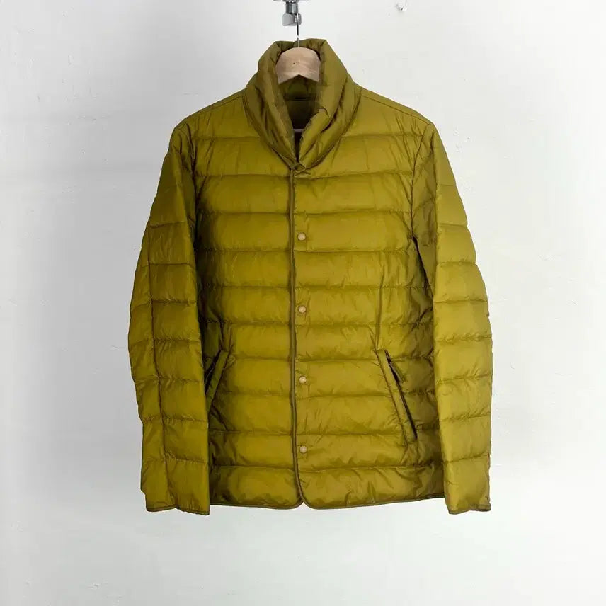 [BUNJANG] CP Company Dark Yellow Back Logo Down Jacket / cp컴퍼니 다크 옐로우 백로고 다운 자켓