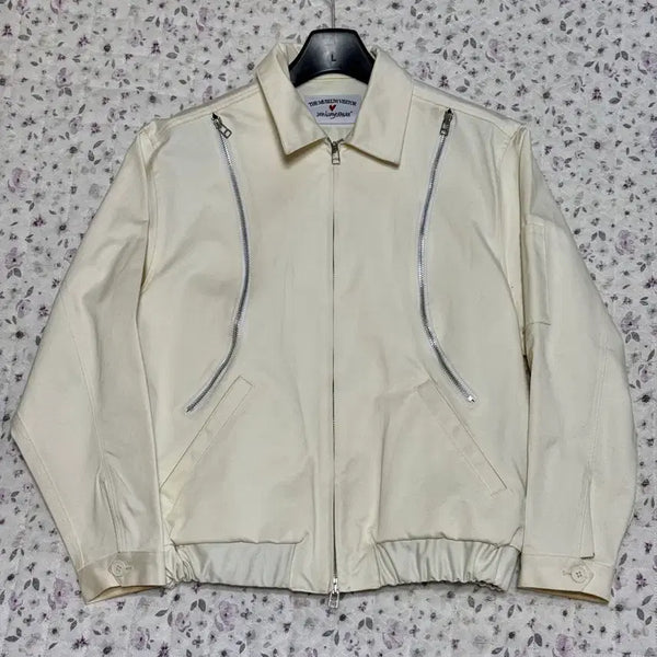 [BUNJANG] The Museum Visitor x John Burger Man Blouson Ivory / [M] 더 뮤지엄 비지터X존버거맨 블루종 아이보리