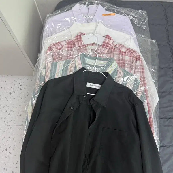 [BUNJANG] Men's Shirts 5-Piece Bundle Set / 남방/셔츠 5종