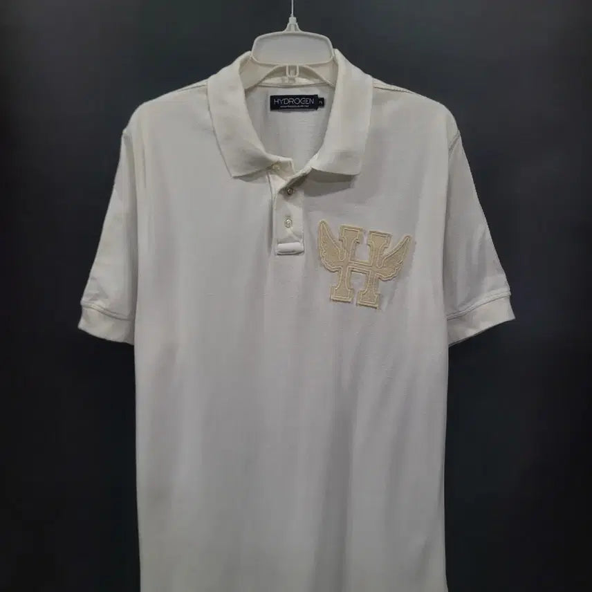 [BUNJANG] HYDROGEN Embroidered Logo Shirt / HYDROGEN 하이드로겐 자수로고 셔츠