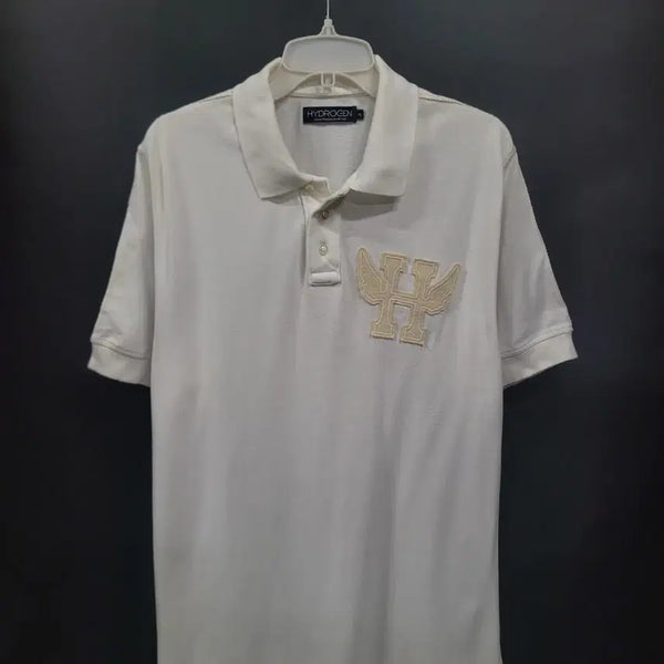 [BUNJANG] HYDROGEN Embroidered Logo Shirt / HYDROGEN 하이드로겐 자수로고 셔츠