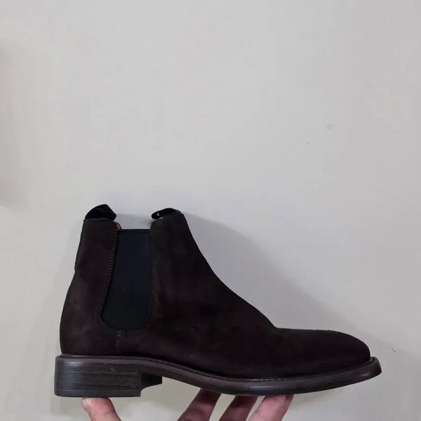 [BUNJANG] H&M Suede Chelsea Boots Brown / [255] H&M 스웨이드 첼시부츠 브라운ㅡ미착용새상품