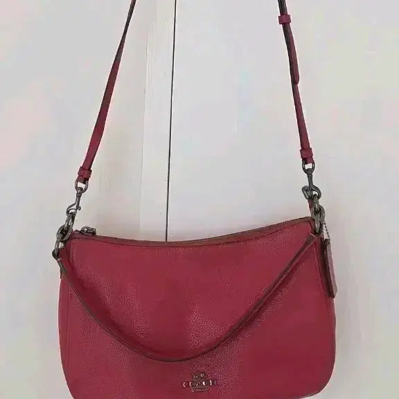 [BUNJANG] Coach Leather Tote Shoulder Crossbody Bag / 코치 가죽 토트 숄더 겸 크로스백