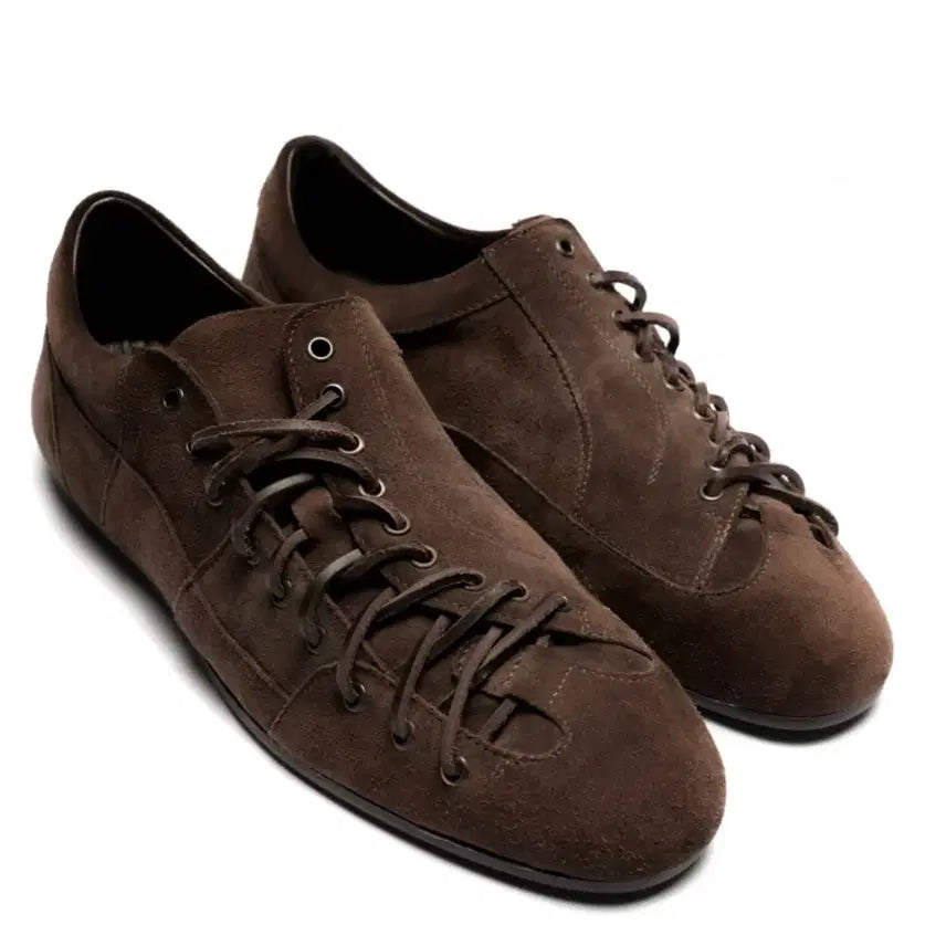 [BUNJANG] No Face Studio Football Sneaker Suede Brown / 노페이스 스튜디오 풋볼 스니커 스웨이드 브라운