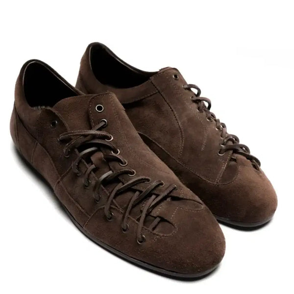 [BUNJANG] No Face Studio Football Sneaker Suede Brown / 노페이스 스튜디오 풋볼 스니커 스웨이드 브라운