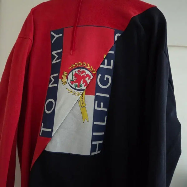 [BUNJANG] VETEMENTS x Tommy Hilfiger Collaboration Logo Hoodie (M) / 베트멍 타미 힐피거 후드 m
