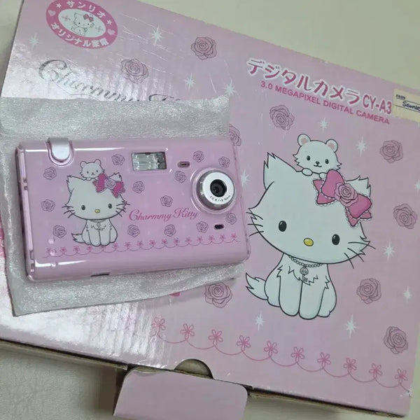 [BUNJANG] Sanrio Charmmy Kitty Digital Camera Full Set / 고전챠미키티 디지털카메라 디카 풀세트
