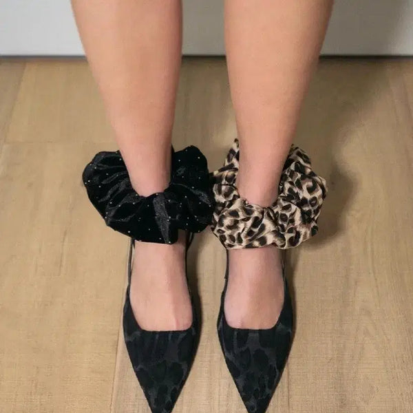 [BUNJANG] Parfati Dua Slingback Leopard Black / [새상품] 파르피 듀아 슬링백  레오파드 블랙 240 정가29만원