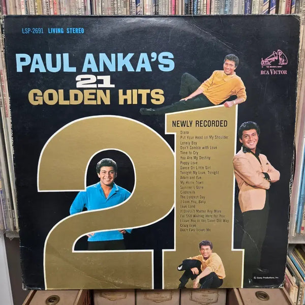 [BUNJANG] Paul Anka 21 Golden Hits LP Vinyl Record / 폴 앵카 21 골든 히트 LP판