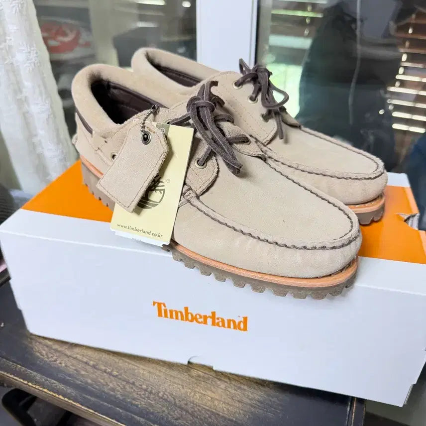 [BUNJANG] Timberland Icon 3-Eye Boat Shoes (Khaki) / 팀버랜드 팀버랜드 아이콘 3홀 보트 슈즈 (카키)