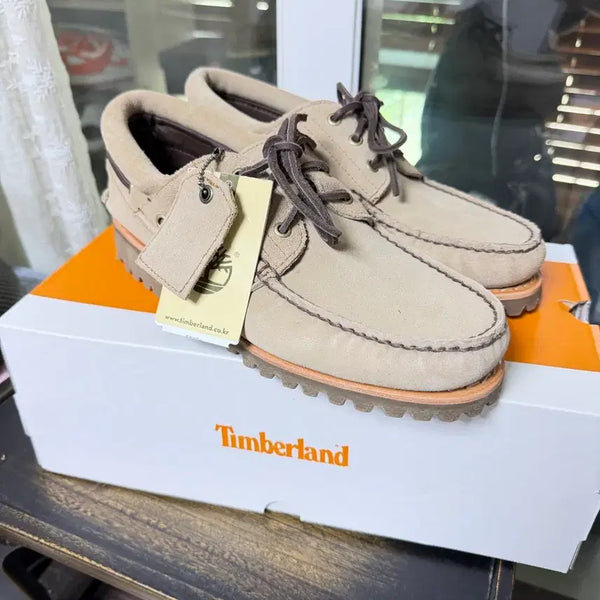 [BUNJANG] Timberland Icon 3-Eye Boat Shoes (Khaki) / 팀버랜드 팀버랜드 아이콘 3홀 보트 슈즈 (카키)