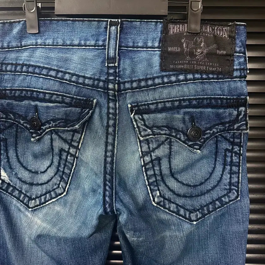 [BUNJANG] True Religion Billy Super T Pants Bootcut Washed Denim Western 31 / 트루릴리젼 빌리 슈퍼 티 팬츠 부츠컷 워싱 데님 워크 31 Y2K 웨스턴